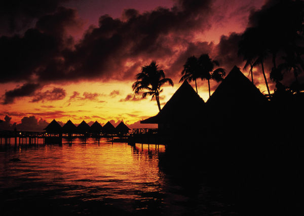Sonnenuntergang Tahiti